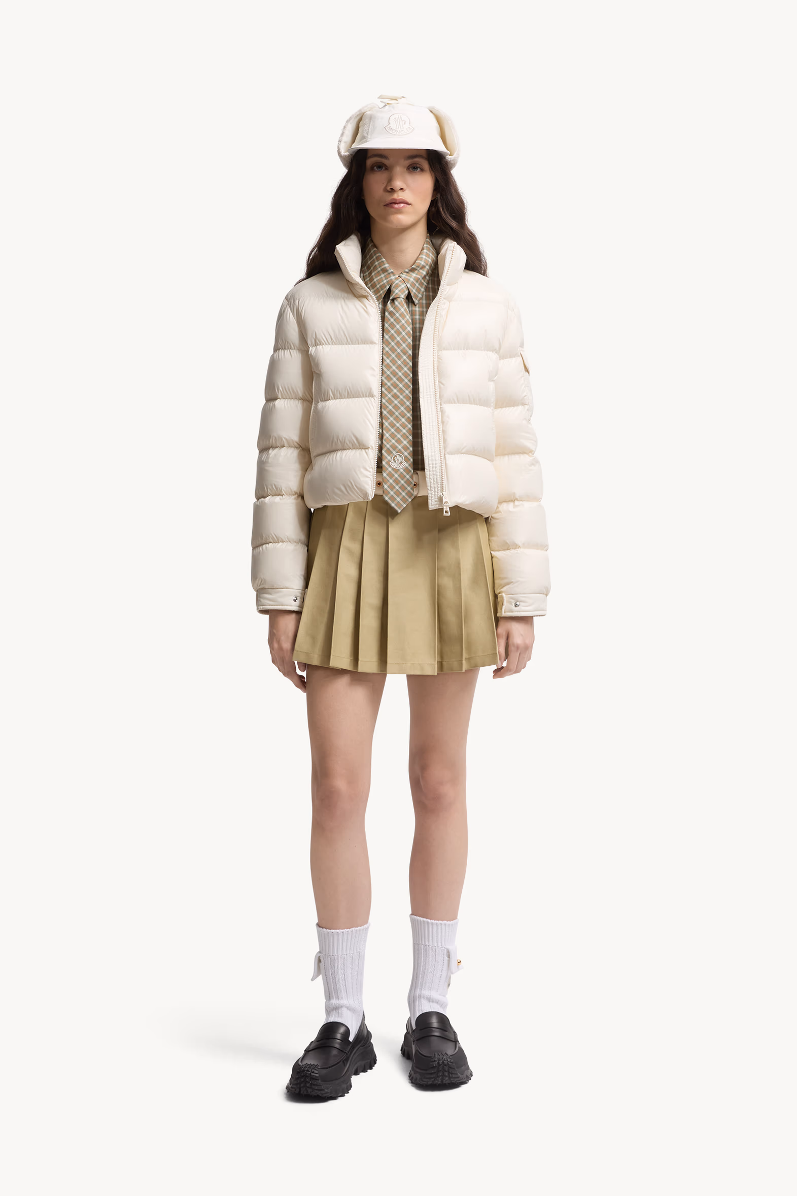 Petra Short Down Jacket Women White Moncler 0
